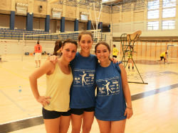 Bárbara, Silvia y Pilar, organizadoras del Torneo