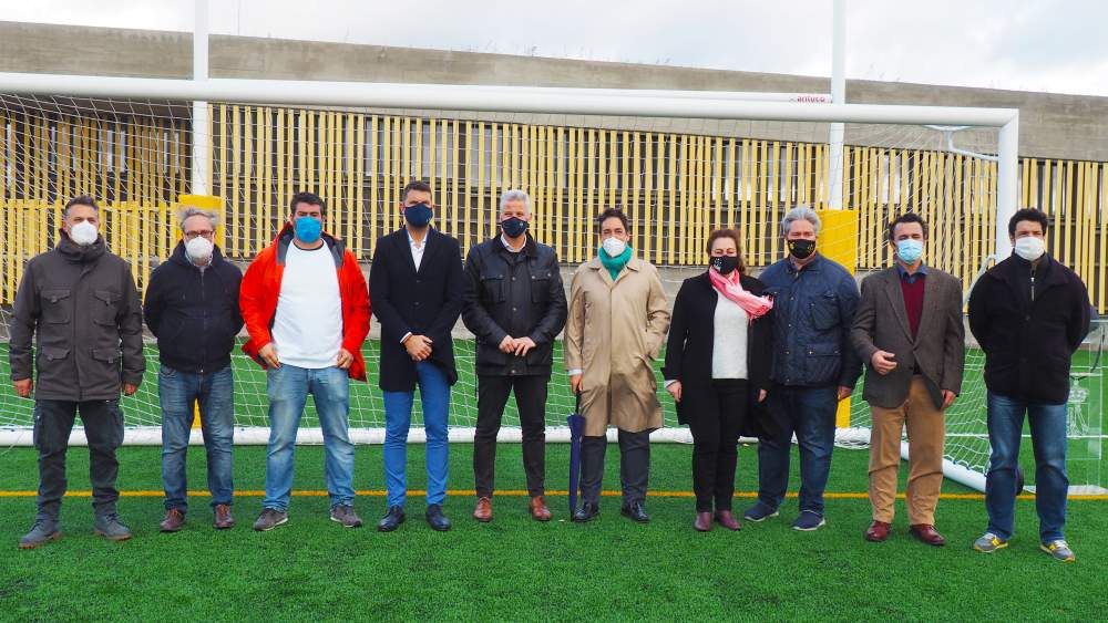 Un momento de la visita institucional, el viernes 11 de diciembre, a las instalaciones