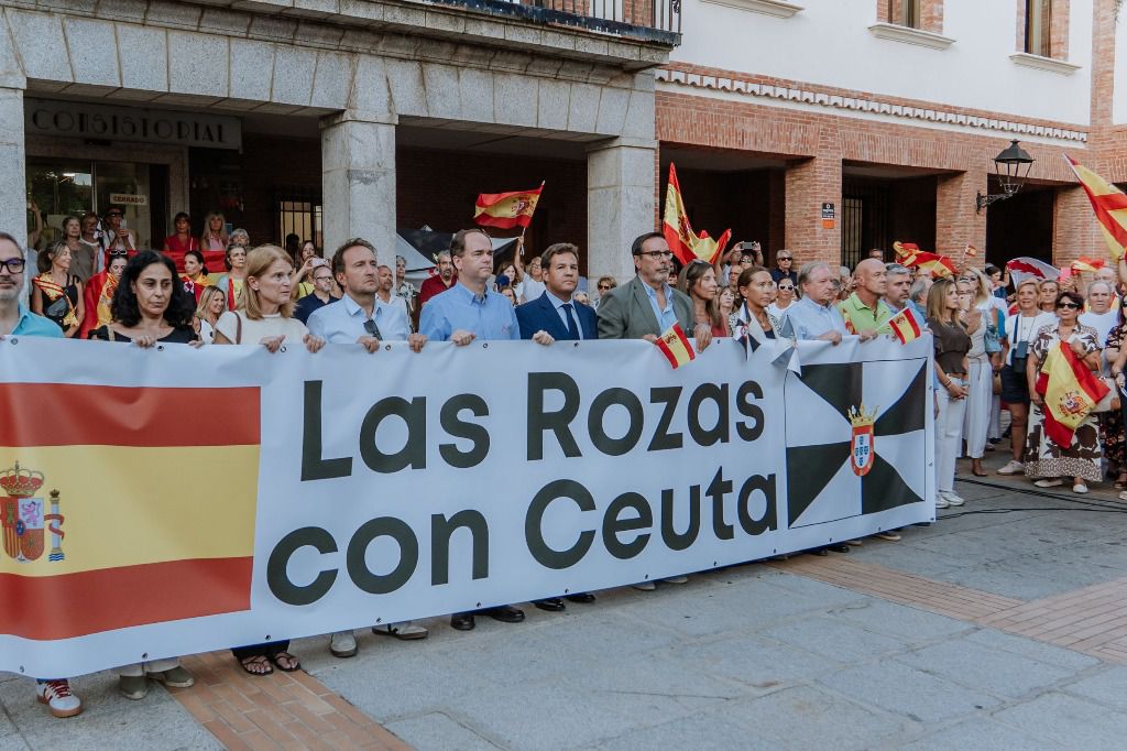 Concentración en apoyo a Ceuta en Las Rozas